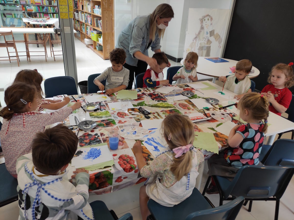 Nederlandse les in madrid groep schilderen 1,2,3